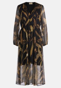 Cartoon Midikleid langarm