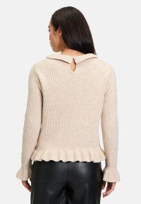 Cartoon Strickpullover mit Rüschen