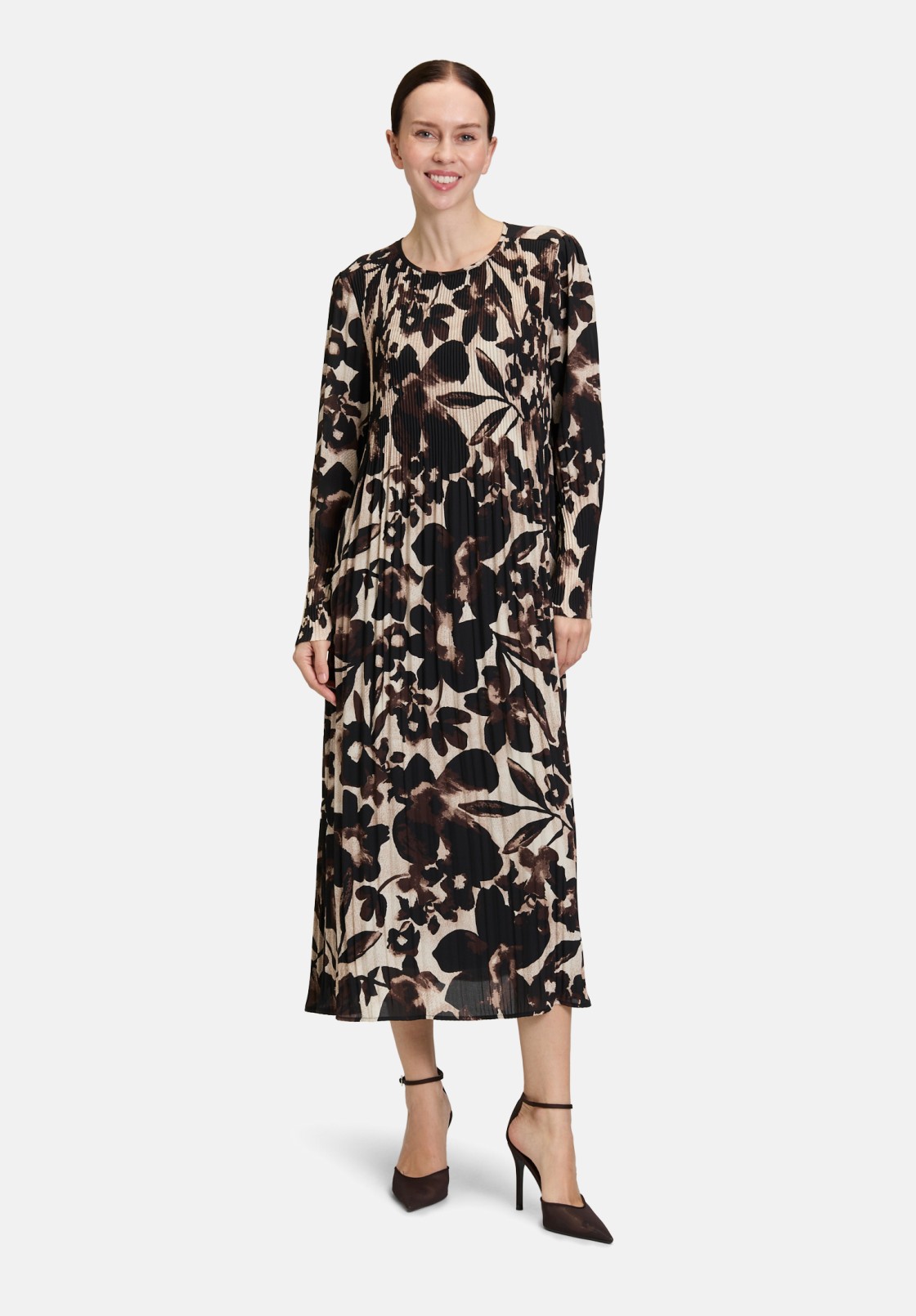 Betty Barclay Plisseekleid langarm