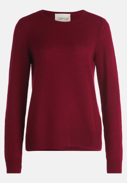 Cartoon Kaschmir-Pullover mit Rundhalsausschnitt