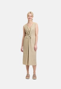 Cartoon Leinenkleid mit Cut-Outs