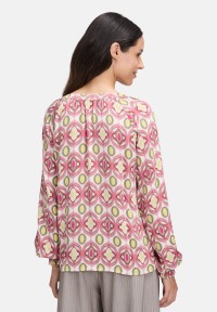 Cartoon Schlupfbluse mit Muster