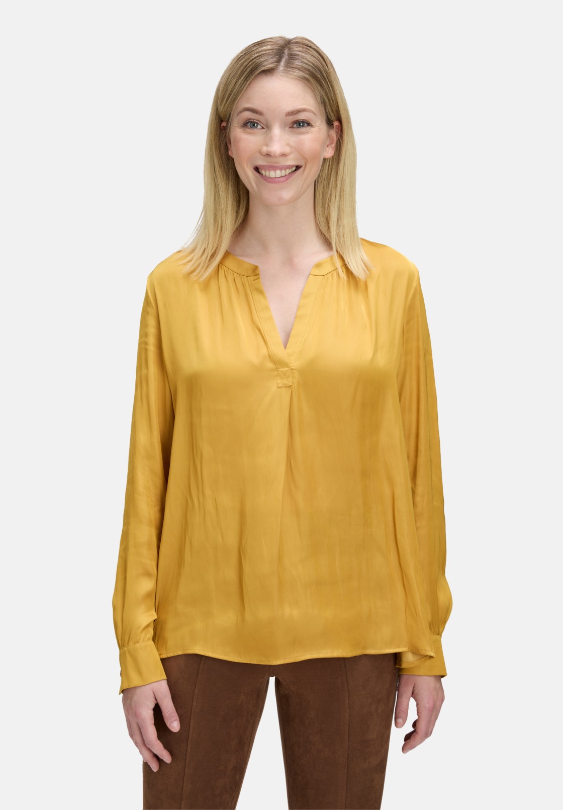 Betty Barclay Satin-Bluse langarm
