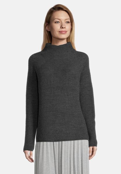 Cartoon Strickpullover mit Turtle Neck