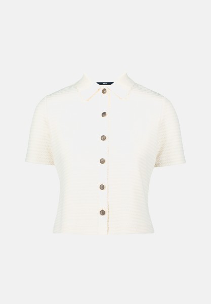 zero Strick-Poloshirt mit Knopfleiste | Betty Barclay
