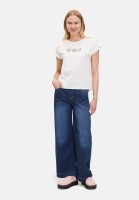 Cartoon Baumwollshirt mit Ärmelaufschlag