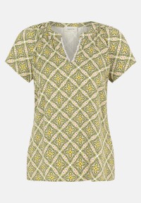 Cartoon Blusenshirt mit Muster