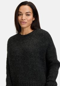 Cartoon Basic-Pullover mit Rundhalsausschnitt