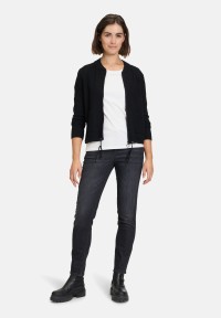 BETTY & CO Strick-Cardigan mit Reißverschluss