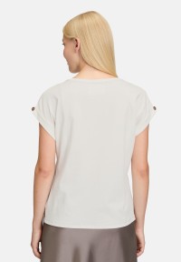 Cartoon Printshirt mit Ärmelaufschlag