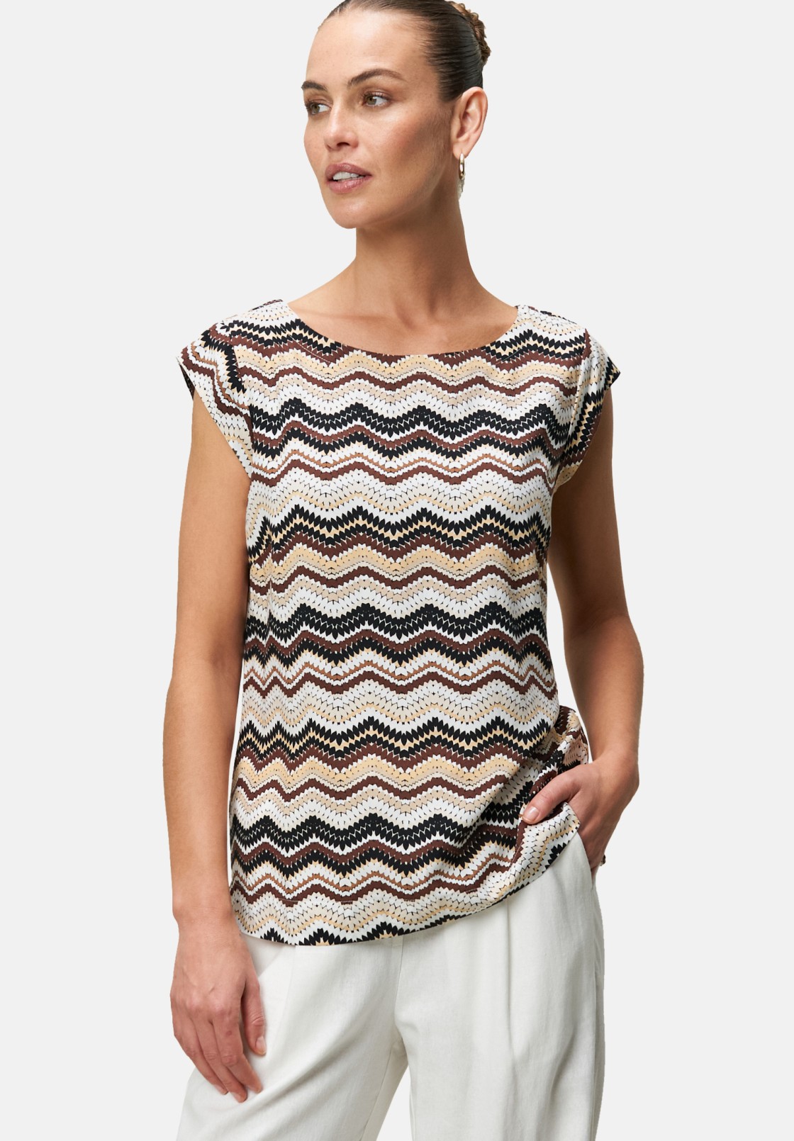 zero Bluse mit Zickzackmuster | Betty Barclay