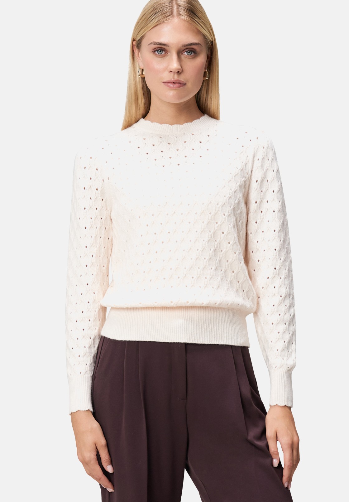 zero Pullover mit Lochstrickmuster | Betty Barclay