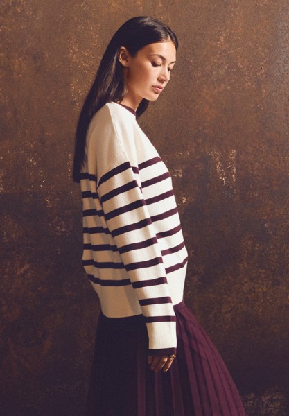 BETTY & CO Strickpullover mit Streifen