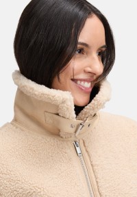 Cartoon Plüschjacke mit Eingrifftaschen