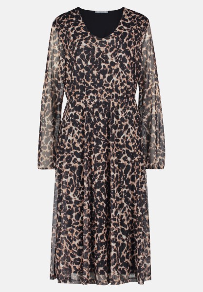 BETTY & CO Midikleid mit V-Ausschnitt