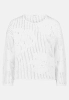 Cartoon Strickpullover mit Rundhalsausschnitt