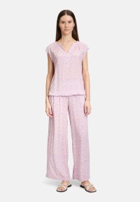 Cartoon Casual-Bluse mit Muster