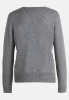 Cartoon Kaschmir-Pullover mit Rundhalsausschnitt