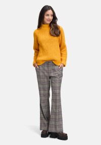 Cartoon Strickpullover mit Stehkragen