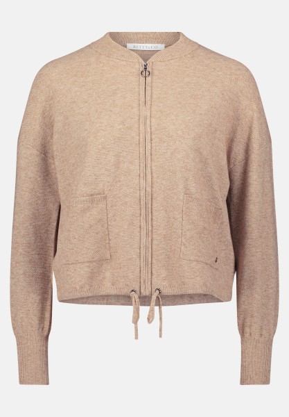 BETTY & CO Strick-Cardigan mit Reißverschluss