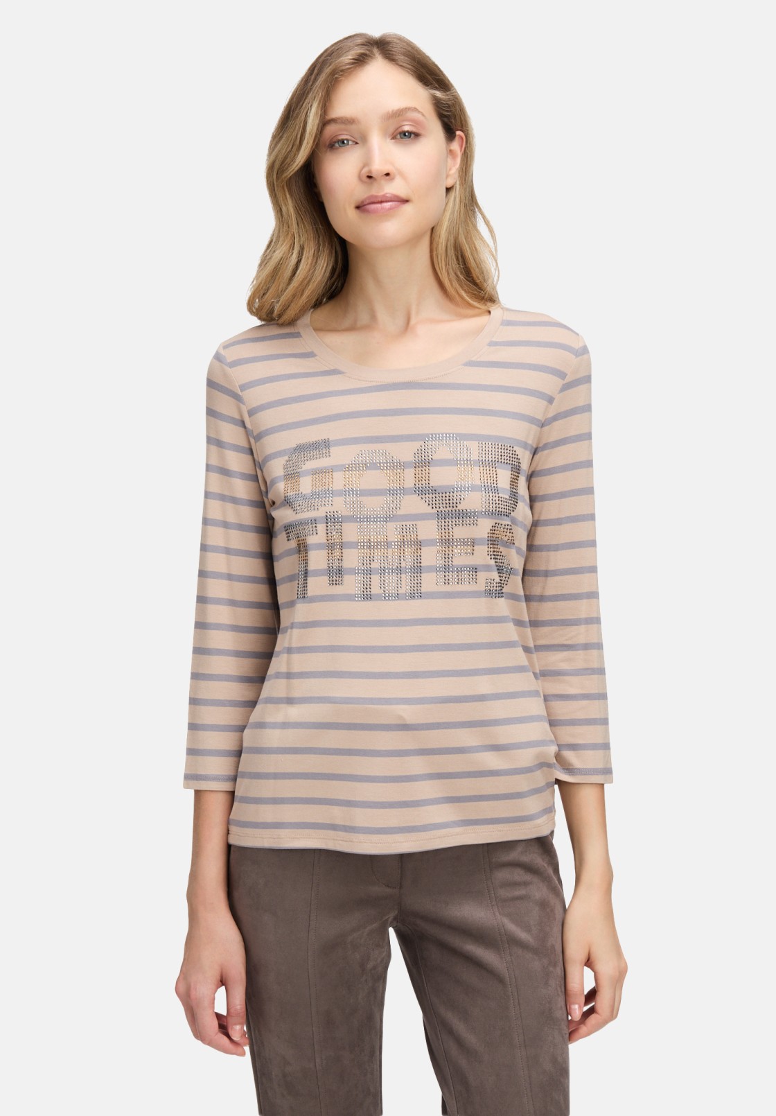 Betty Barclay Ringelshirt mit Schmucksteinen