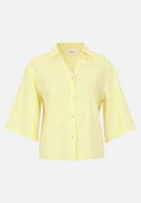 Cartoon Leinenbluse mit Kragen