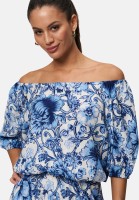 zero Carmenbluse mit Blumendruck | Betty Barclay