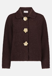 Cartoon Cardigan mit Kragen
