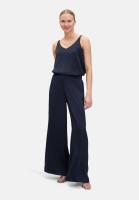 Vera Mont Satin-Bluse mit V-Ausschnitt
