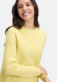 Cartoon Strickpullover mit Stehkragen