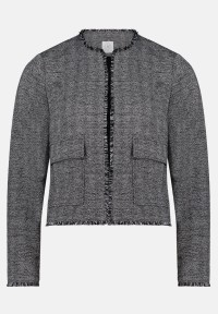 BETTY & CO Jerseyjacke mit Fransen