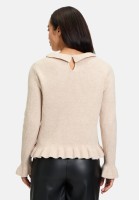 Cartoon Strickpullover mit Rüschen
