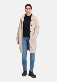Amber & June Winter-Strickjacke mit aufgesetzter Brusttasche
