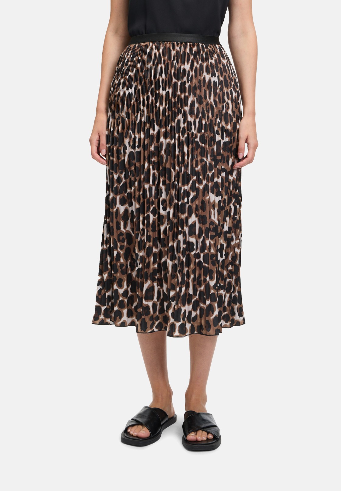 BETTY & CO Plisseerock mit Animalprint