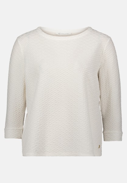 BETTY & CO Strukturshirt mit Rundhalsausschnitt