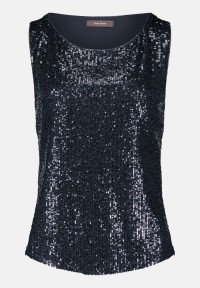Vera Mont Pailletten-Top ohne Arm