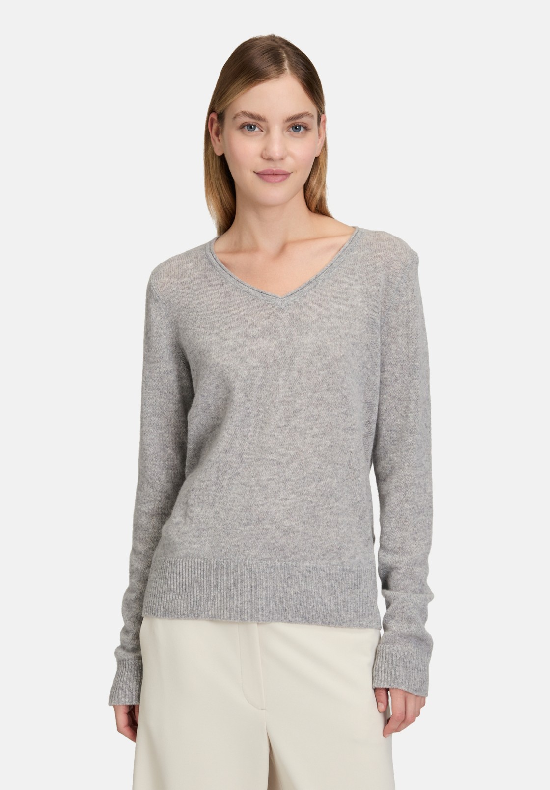 Betty Barclay Kaschmir-Pullover mit V-Ausschnitt