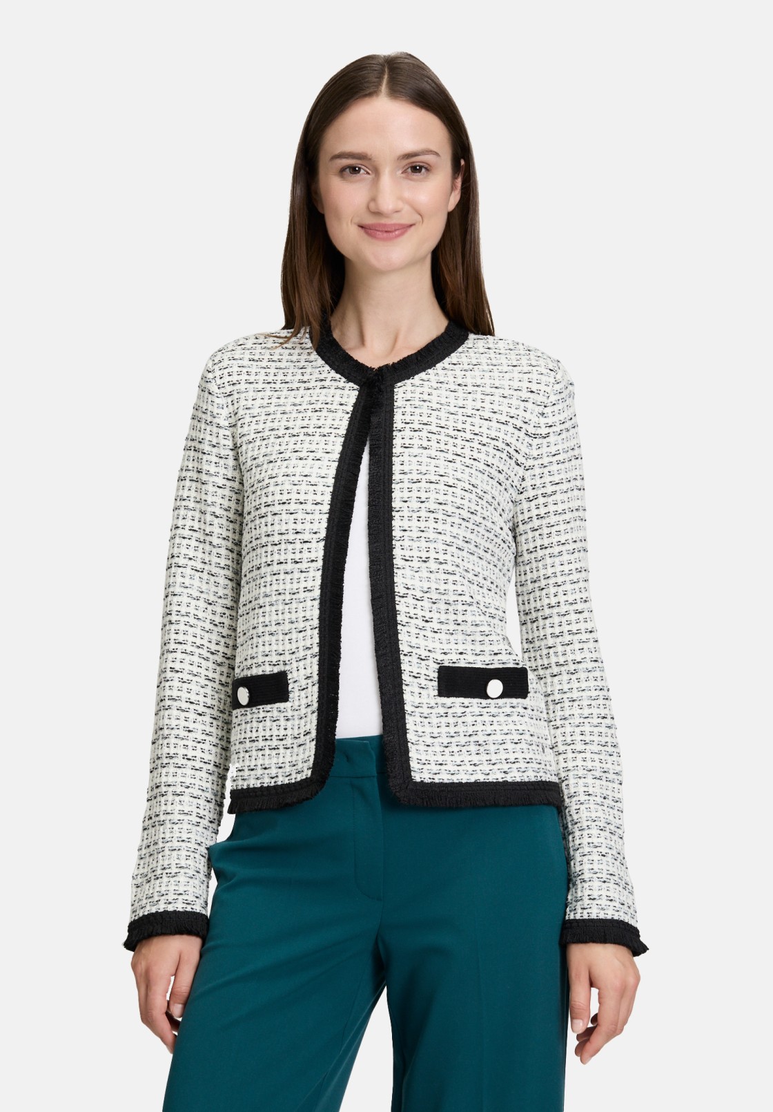 BETTY & CO Strick-Cardigan mit Fransen