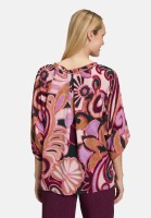 Cartoon Casual-Bluse mit Muster