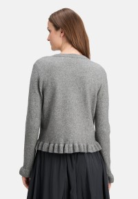Cartoon Cardigan mit Rüschen