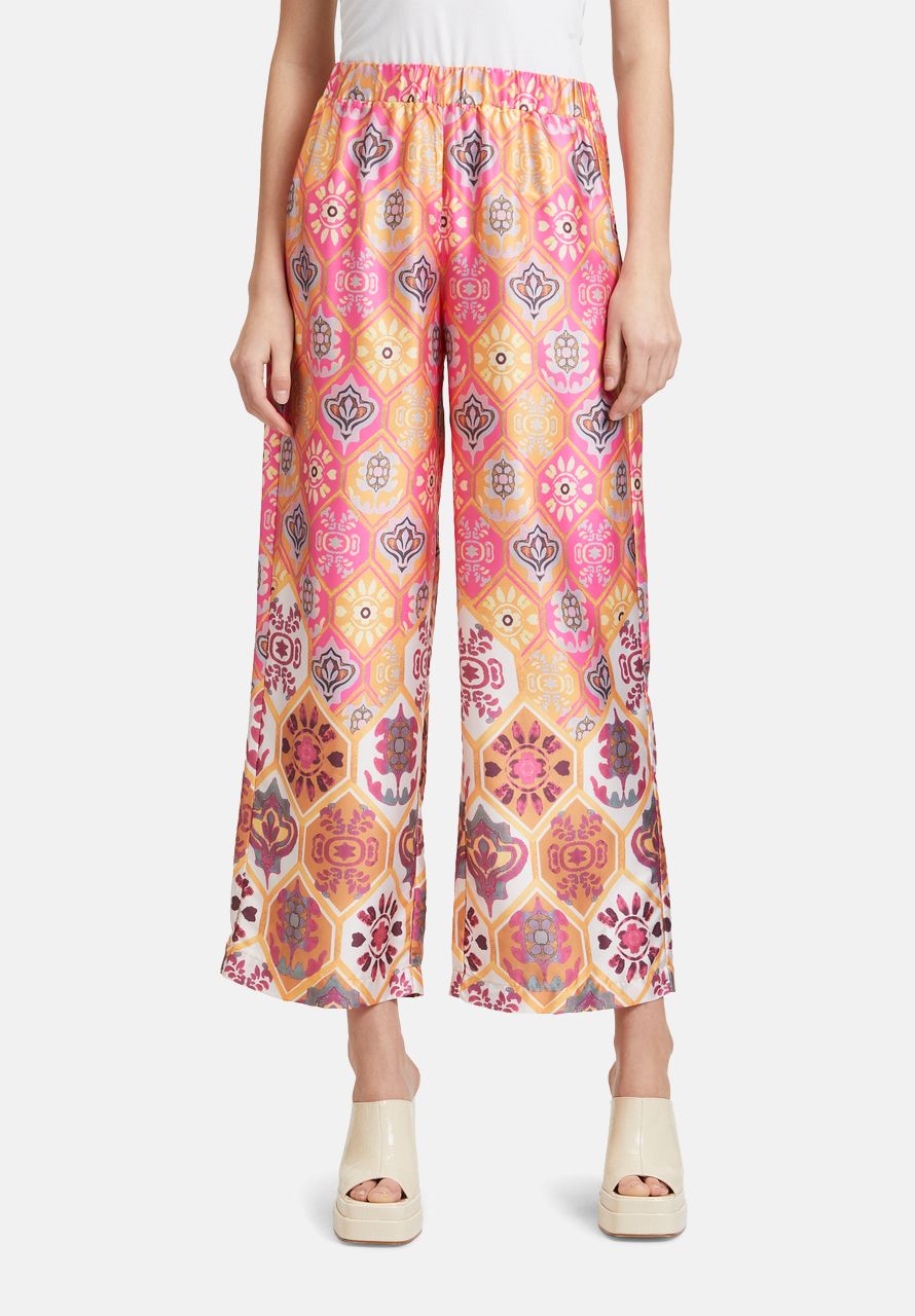 Cartoon Palazzo-Hose mit weitem Bein