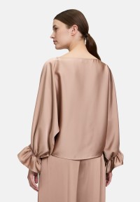 Vera Mont Satin-Bluse mit Fledermausärmeln