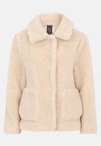 Cartoon Plüschjacke mit Kragen