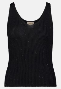 Cartoon Strick-Top im Glitzer-Look
