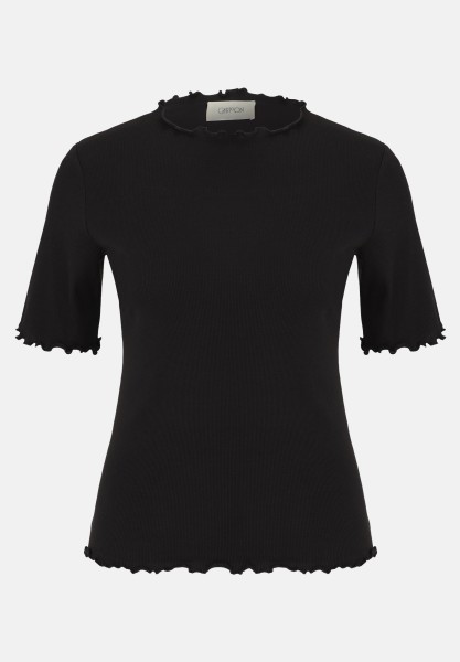 Cartoon Halbarm-Shirt mit Kragen