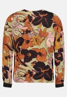 Cartoon Oversize-Bluse mit Rippbündchen