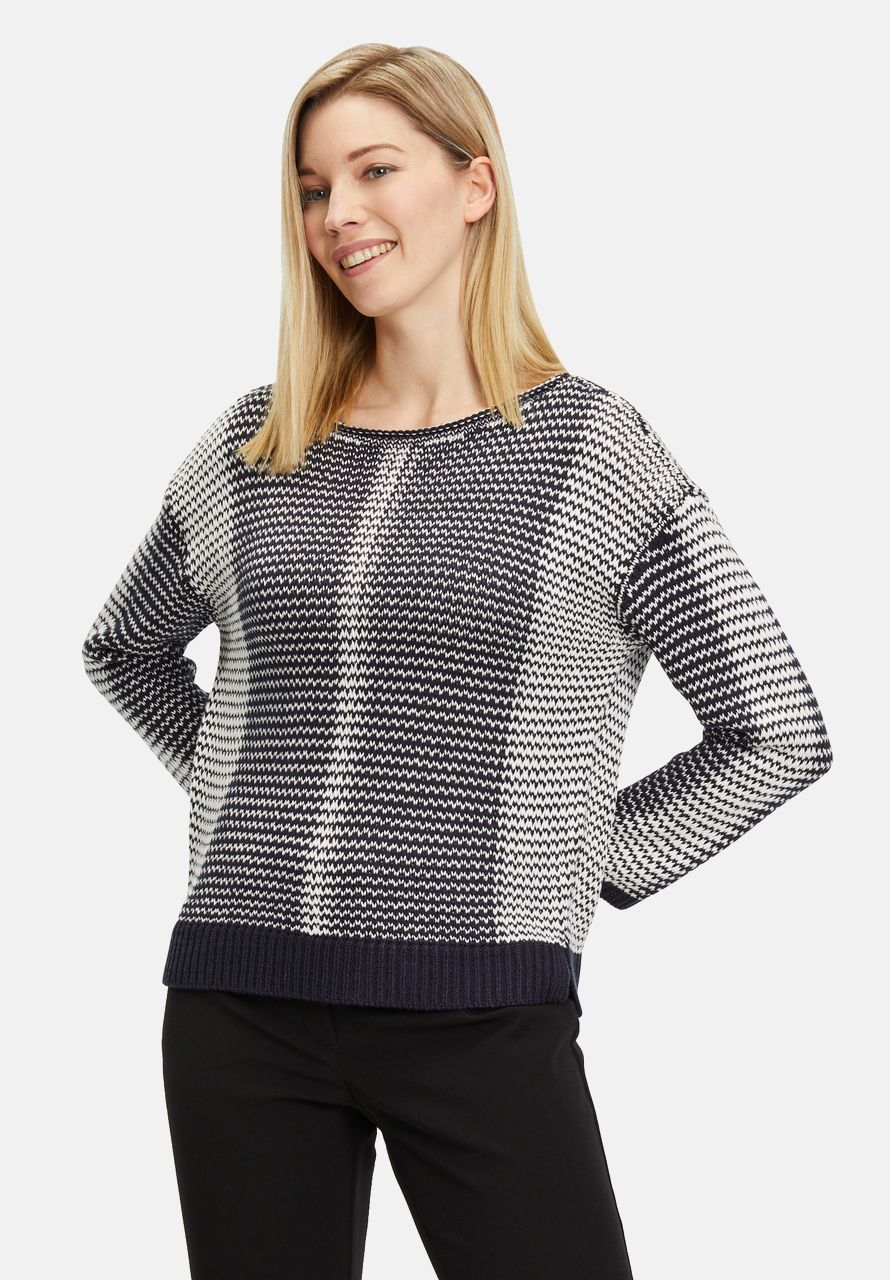 Betty Barclay Grobstrick-Pullover mit Color Blocking