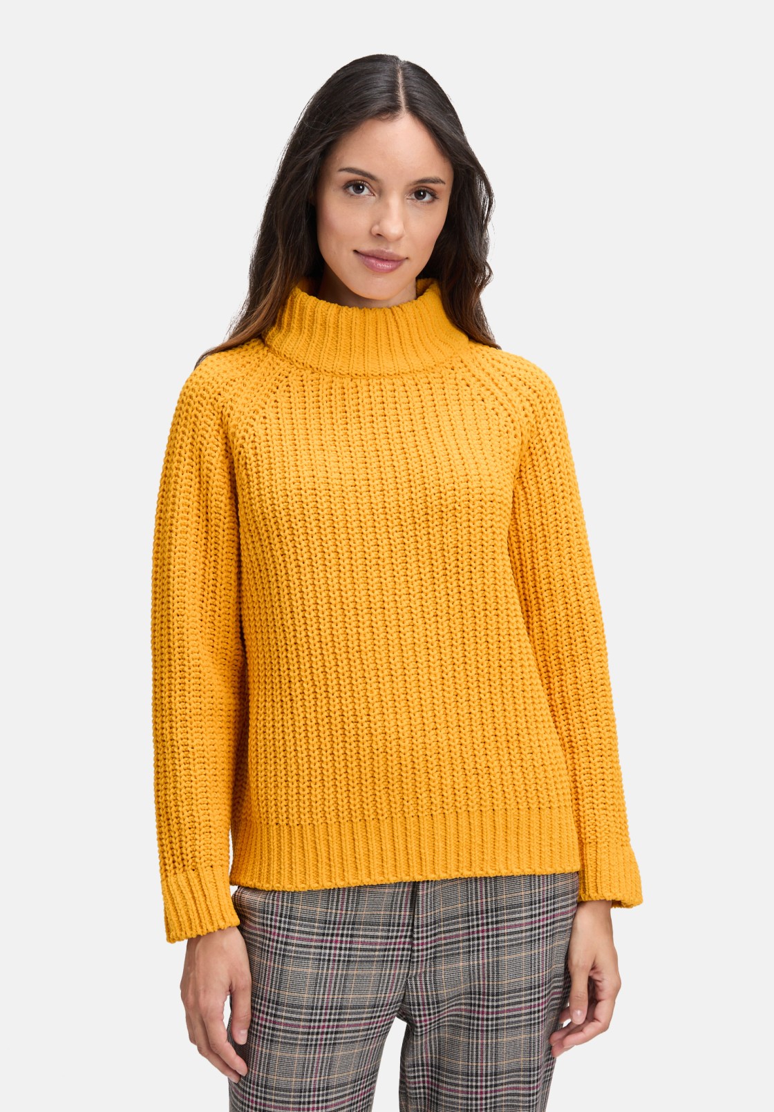 Cartoon Strickpullover mit Stehkragen