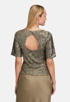 Vera Mont Pailletten-Bluse mit Flügelärmeln
