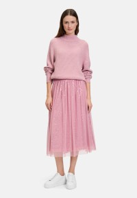 BETTY & CO Grobstrick-Pullover mit hohem Kragen